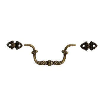 Fém fogantyú 9cm x 3,9cm bronz színű