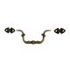Fém fogantyú 9cm x 3,9cm bronz színű