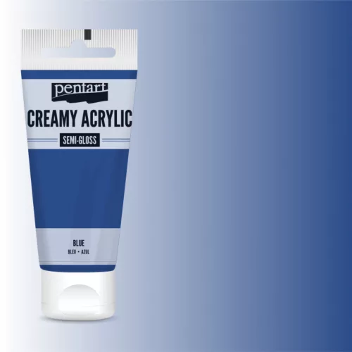 Krémes akrilfesték selyemfényű - KÉK  60ml