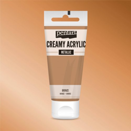 Pentart Krémes akrilfesték metál színekben 