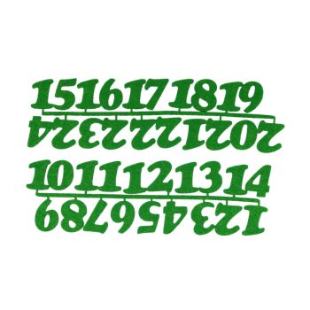 Filc számok - Zöld