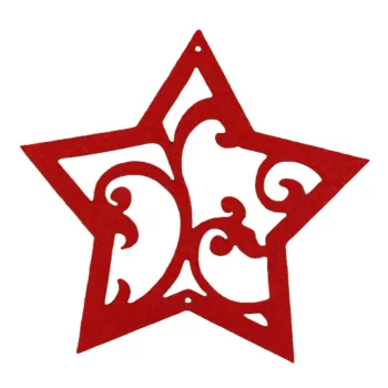   Filcfigura - Csillag nagy filcfigura 2 db/csomag (Ablakdísz készítéshez)