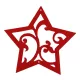 Filcfigura - Csillag nagy filcfigura 2 db/csomag (Ablakdísz készítéshez)