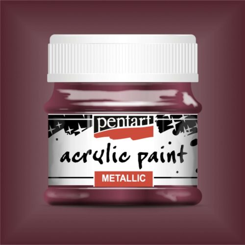 Metál akrilfesték ARANYLILA  50ml | Pentart