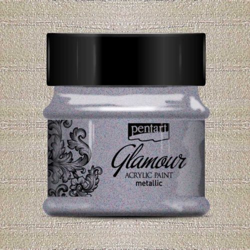 Glamour akrilfesték  -  ÓEZÜST 50ml | Pentart 