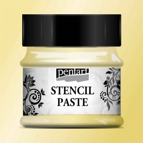Stencil paszta 50ml gyöngyház vanília Pentart