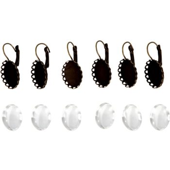 Fém fülbevaló alap