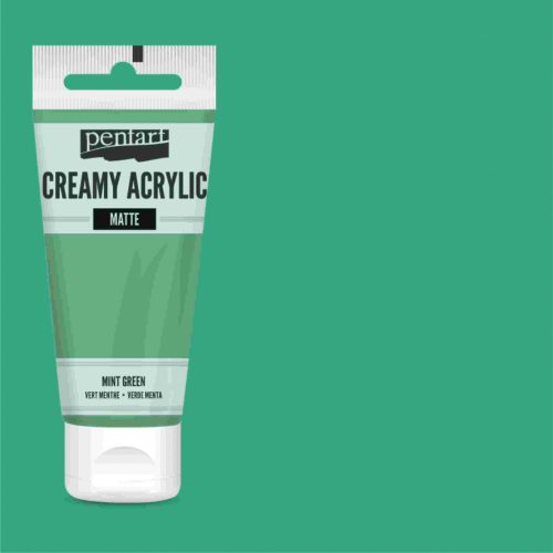 Krémes akrilfesték matt -  MENTAZÖLD 60ml | Pentart 