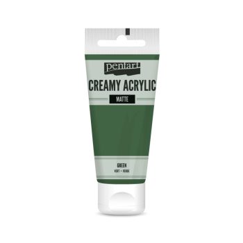 Krémes akrilfesték matt -  ZÖLD 60ml | Pentart 