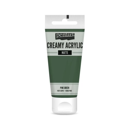 Krémes akrilfesték matt -  FENYŐZÖLD 60ml | Pentart 