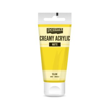 Krémes akrilfesték matt -  SÁRGA 60ml | Pentart 