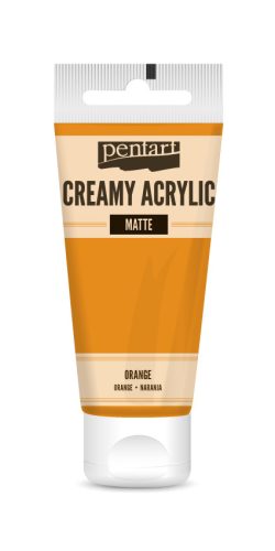 Krémes akrilfesték matt -  NARANCS 60ml | Pentart 