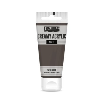 Krémes akrilfesték matt -  FÖLDBARNA 60ml | Pentart 