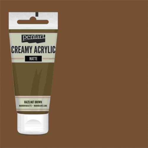 Krémes akrilfesték matt -  MOGYORÓ 60ml | Pentart 