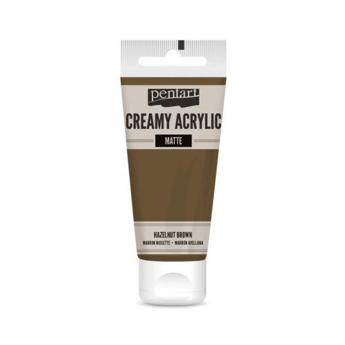 Krémes akrilfesték matt -  MOGYORÓ 60ml | Pentart 