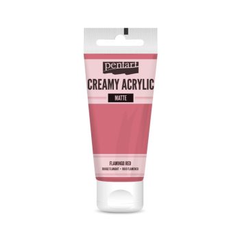 Krémes akrilfesték matt -  FLAMINGÓPIROS 60ml | Pentart 