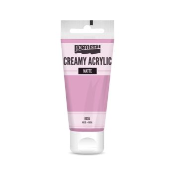 Krémes akrilfesték matt -  RÓZSASZÍN 60ml | Pentart 