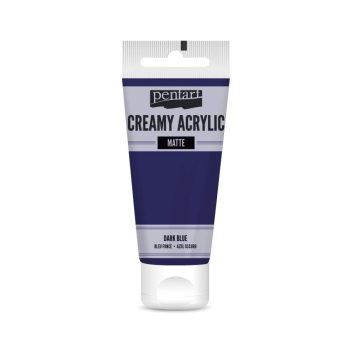 Krémes akrilfesték matt -  SÖTÉTKÉK 60ml | Pentart 