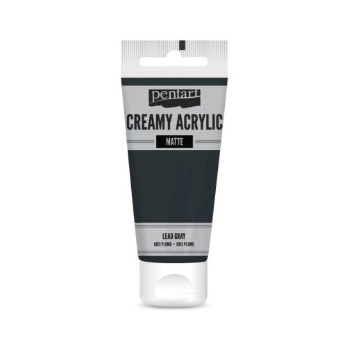 Krémes akrilfesték matt -  FEKETE 60ml | Pentart 