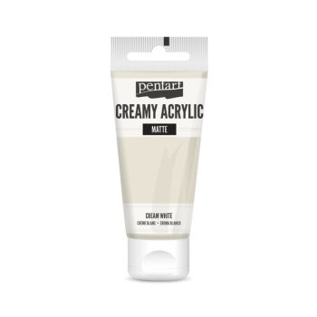 Krémes akrilfesték matt -  KRÉMFEHÉR 60ml | Pentart 