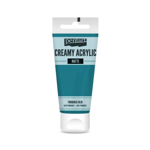 Krémes akrilfesték matt -  TÜRKIZKÉK 60ml | Pentart 