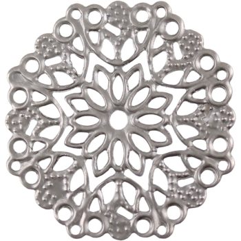 Fém díszítőelem, kerek 2,9 cm 2db/cs.