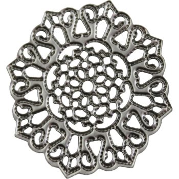 Fém díszítőelem, kerek 3,3cm