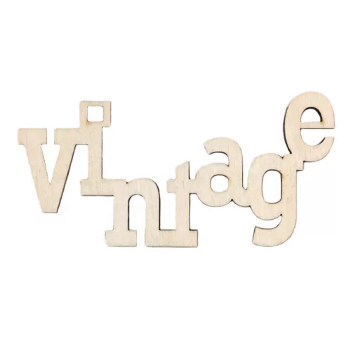 Fafelirat, 10 cm, 3 db/csomag – Vintage