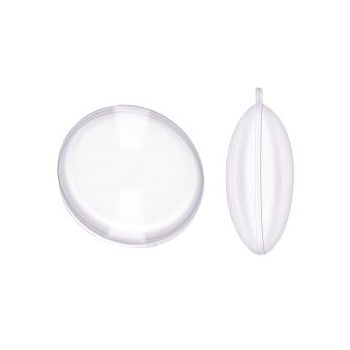 Akril forma átlátszó - medalion - 10cm