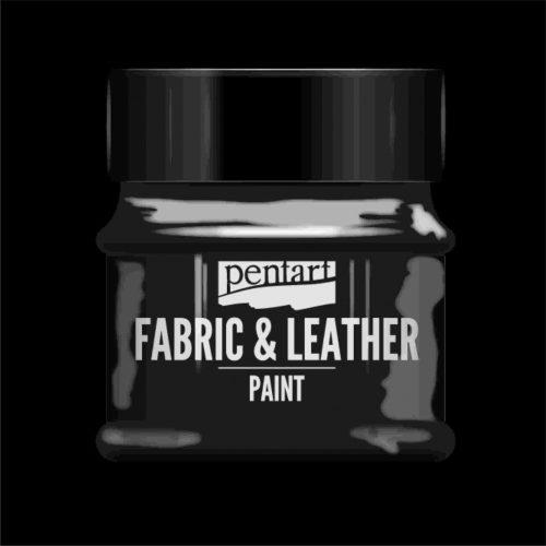 Textil és bőrfesték - fekete 50ml | Pentart 