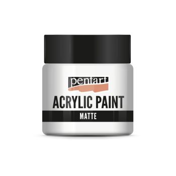 Matt akrilfesték - TITÁNFEHÉR 50ml | Pentart