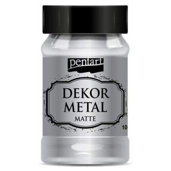 Dekor Metál matt festék  EZÜST 100ml | Pentart