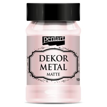 Dekor Metál matt festék  RÓZSAARANY 100ml | Pentart