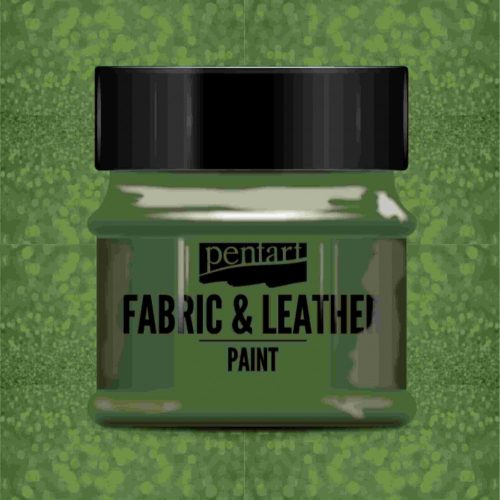 Textil és bőrfesték - csillogó zöld 50ml | Pentart 