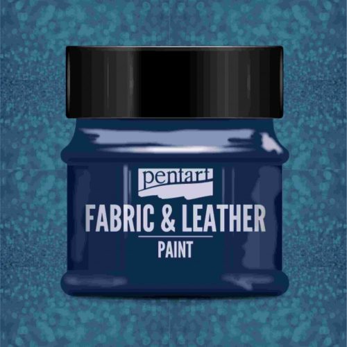 Textil és bőrfesték 50ml - csillogó kék | Pentart 