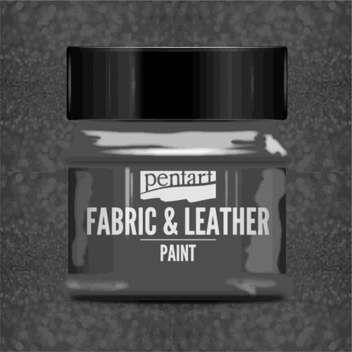 Textil és bőrfesték - csillogó grafit 50ml | Pentart 