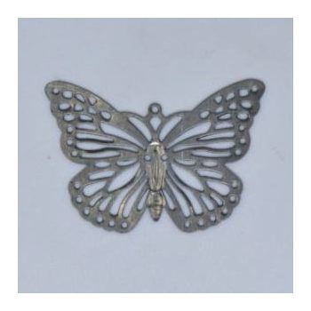 Fém díszítőelem - pillangó 2,7cm x 4cm