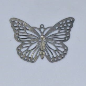 Fém díszítőelem - pillangó 2cm x 3cm