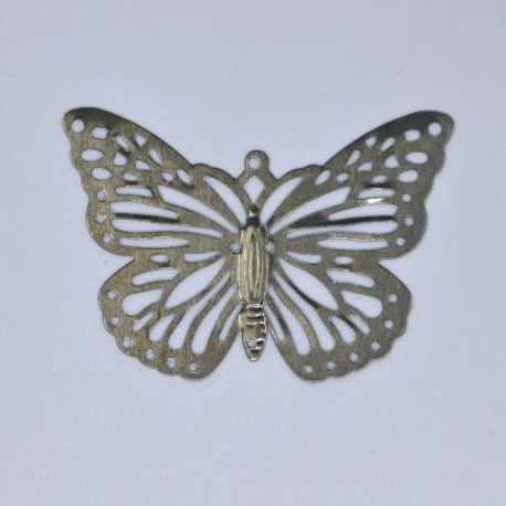 Fém díszítőelem - pillangó 3,5cm x 5cm