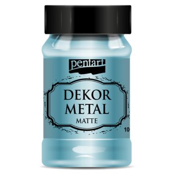 Dekor Metál matt festék  TÜRKIZ 100ml | Pentart