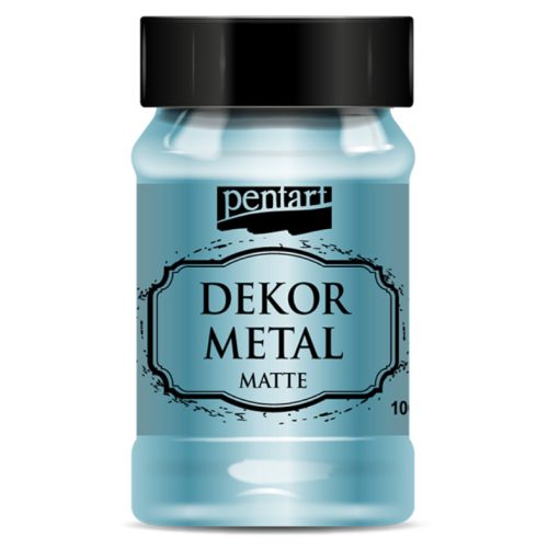 Dekor Metál matt festék  TÜRKIZ 100ml | Pentart