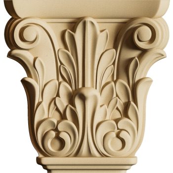 Hőre lágyuló fa KPM01 oszlopdísz 6,2cm x 6cm x 1,6cm