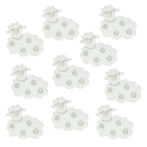 Filcfigura - Bárány mini | 10 darabos csomag