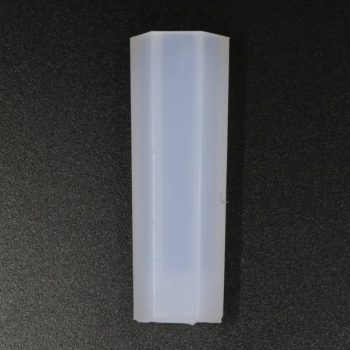   Szilikon öntőforma átlátszó hatszög alapú függő 1,8  cm x 4,9 cm