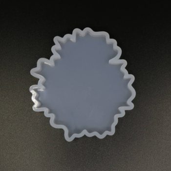   Szilikon öntőforma átlátszó geóda ovális 9 x 8,5 x 1 cm