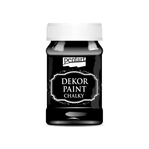 Dekor krétafesték ÉBENFEKETE 100ml Pentart