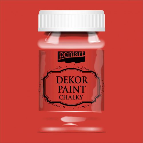 Dekor krétafesték PIROS 100ml