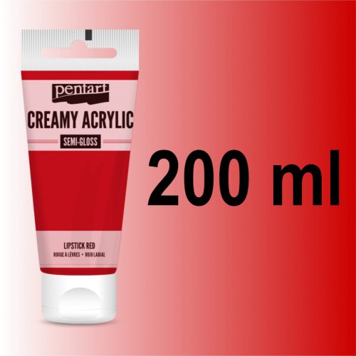 Krémes akrilfesték selyemfényű - RÚZSPIROS 200ml