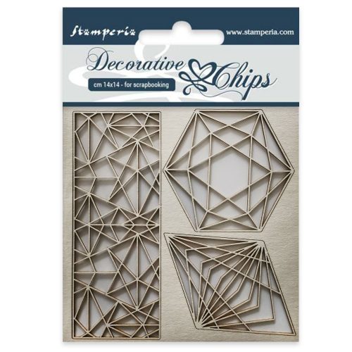 Chipboard - 14x14 cm - Geometria