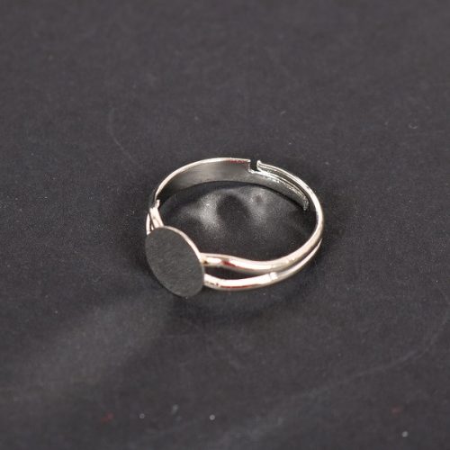 Gyűrű alap, 8 mm ezüst szín